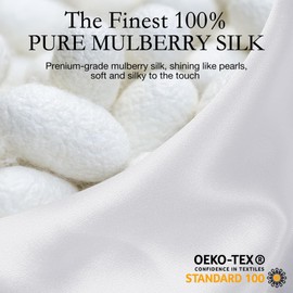 MANSPHIL 100% Real Mulberry Silk Pocket Square for Men, 11x11 Inch Solid Handkerchiefs, Multi Colors, White, 11"x11"