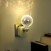 Disco Ball Night Light Plug into Wall, Silver Mirror Night