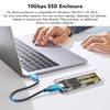 M.2 NVMe SATA SSD Enclosure NVMe to USB C 3.1