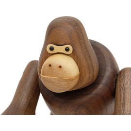Gorilla Gorilla Figurine, Wood, Animal, Object, Scandinavian Miscellaneous Goods, Interior Doll, Display, Cute, Fashionable, Action Figure, Wall Decor