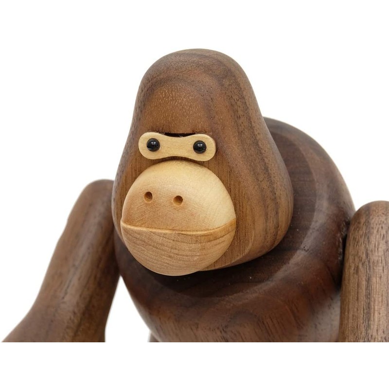 Gorilla Gorilla Figurine, Wood, Animal, Object, Scandinavian Miscellaneous Goods, Interior