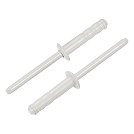 sourcing map 100Pcs 3/16"x3/4" Aluminum Blind Rivets, Dome Head Multi Grip Aluminum Steel Mandrel Rivets Fasteners for Metal, Furniture, Automotive, Gray