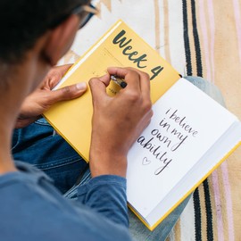 The Positive Planner | Daily Self Care Journal | Guided Gratitude Journal for Wellness | Positive Affirmations & Mindfulness Activities | 12 Week Planner