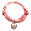 Collar: Cat Collar, Cat Bell Charm (Hydrangea, Plum Peach), Accessory,