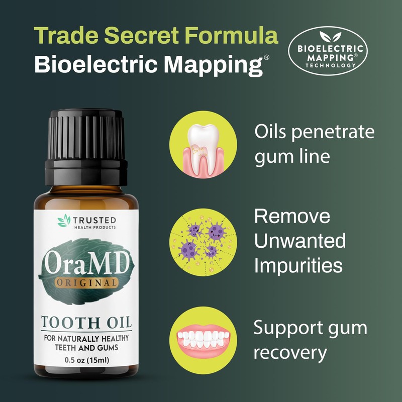 OraMD 4-in-1 Original Strength Tooth Oil- Clinically Tested Gum Disease