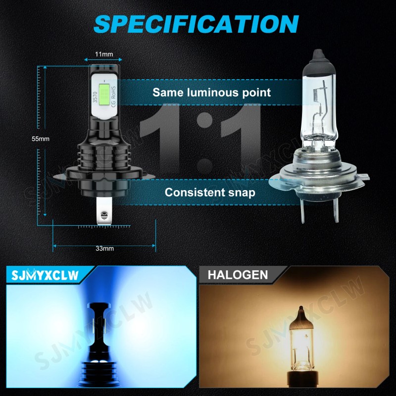 SJMYXCLW FOR 2002-2003 HONDA CBR954RR MOTORCYCLE HEADLIGHT LED BULB SUPER