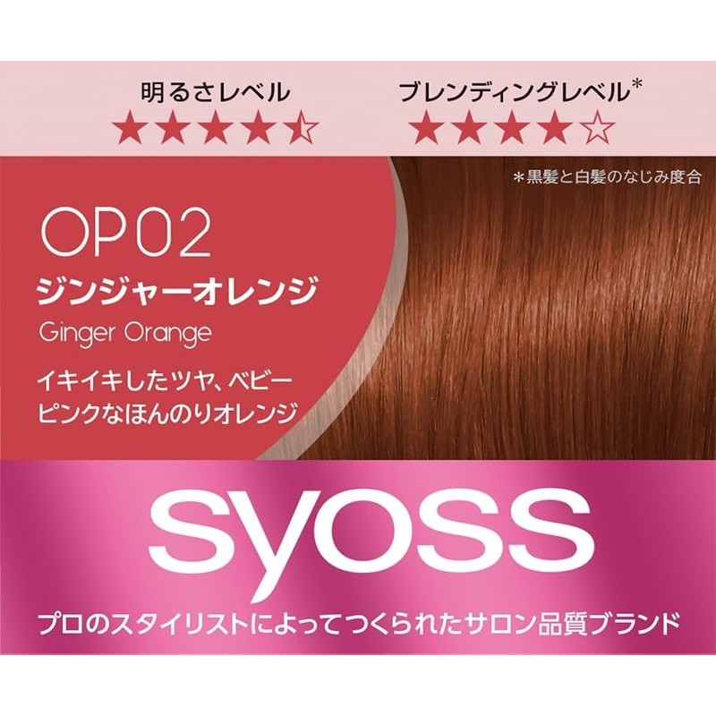 Syos Color Genic, Milky Hair Color OP02, Ginger Orange 2P
