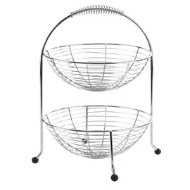 Etagère, two tier ca. Ø 24 cm, ca. 30 cm x 30 cm height 35,5 cm