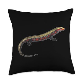 Pet Fire Skinks, Lizards & other Reptiles Gifts Fire Skink Graphic True Togo Pet Lizard Lover Reptile Gift Throw Pillow, 18x18, Multicolor