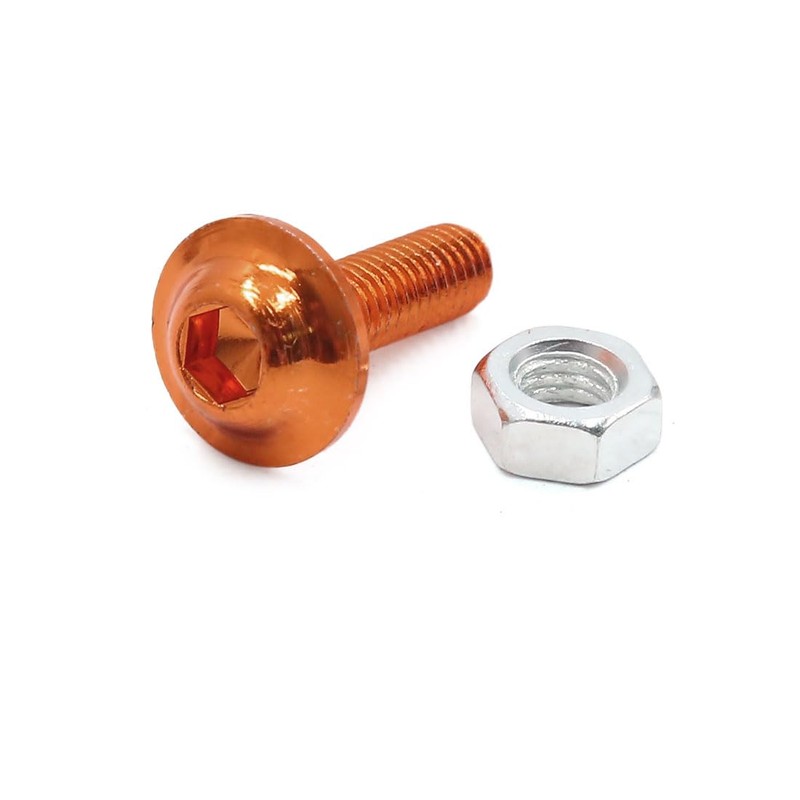 sourcing map Pack of 30 Hexagonal Head Motorcycle Bolts Nuts