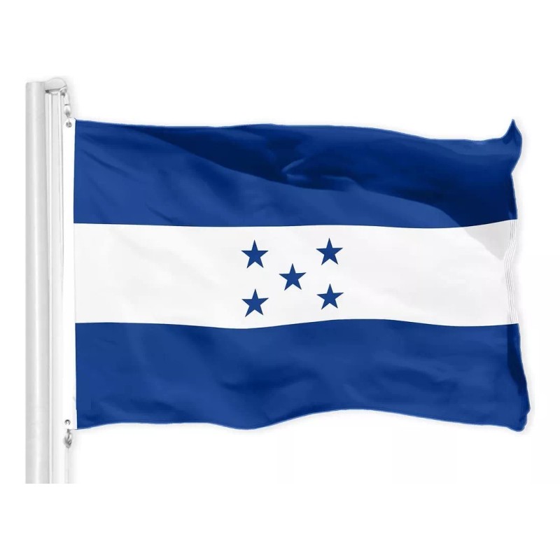 Bandera Pais Honduras 1.5m X 90cm Hondureña Poliester Futbol