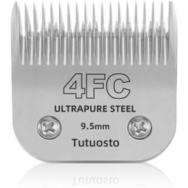 Tutuosto Clipper Blades Pet Grooming Clipper Replacement Blades Detachable Blade Compatible with andis/wahl/Oster Dog Clippers (4FC)