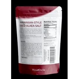 Viva Doria Hawaiian Red Alaea Pacific Sea Salt, Fine Grain, 2 lb