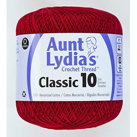 Coats Crochet Classic Crochet Thread, 10, Cardinal