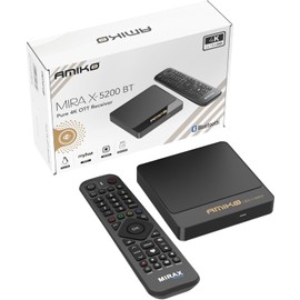 Amiko Mira X-5200 BT Bluetooth Linux Media streamer 4K Ultra HD OTT Receiver 2GB DDR3 8G