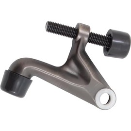 Stone Harbor Hardware Heavy-Duty Hinge Pin Door Stop with Colored Tips, Antique Nickel