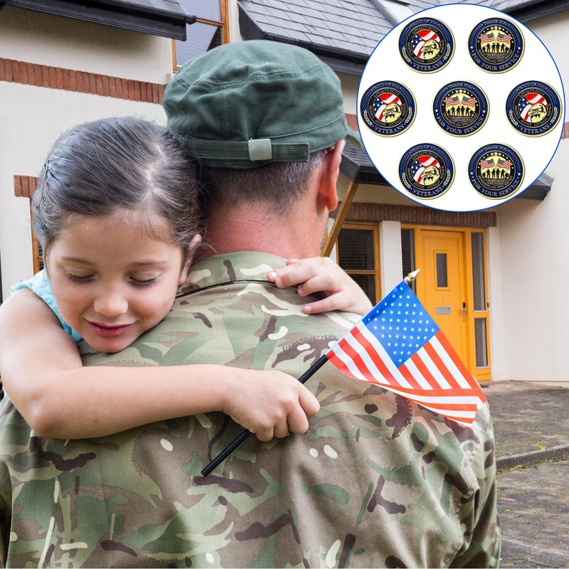 Landical Bulk 40 Pcs Military Challenge Coins Thank You for