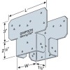 Simpson Strong-Tie AC4 Adjustable Post Cap Galvanized (Set of 2)