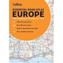 Collins Essential Road Atlas Europe: A4 Paperback