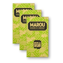 Marou Origin Ben Tre 78% Cacao Dark Chocolate 3-Pack | Vietnam Single Origin, Dairy Free, Gluten Free, Soy Free | 3 x 80g Bar