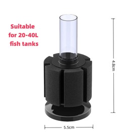 Aquarium Sponge Filter, Bio-Filtration System for Fish Tank, Betta Tank & Breeding Aquariums – Gentle Flow for Fry, Shrimp & Sensitive Species (20-40L)