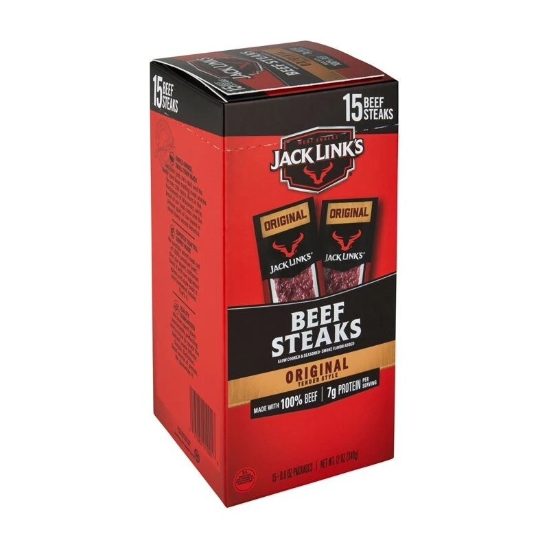 Jack Link’s Original Beef Steak Tender Style 15 Pack |