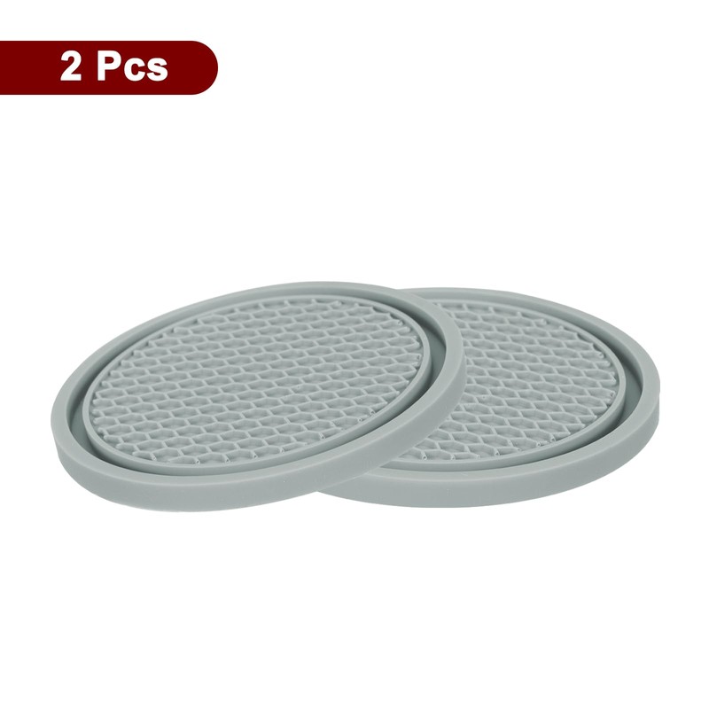 sourcing map 2pcs Car Cup Coasters Universal PVC Car Cup