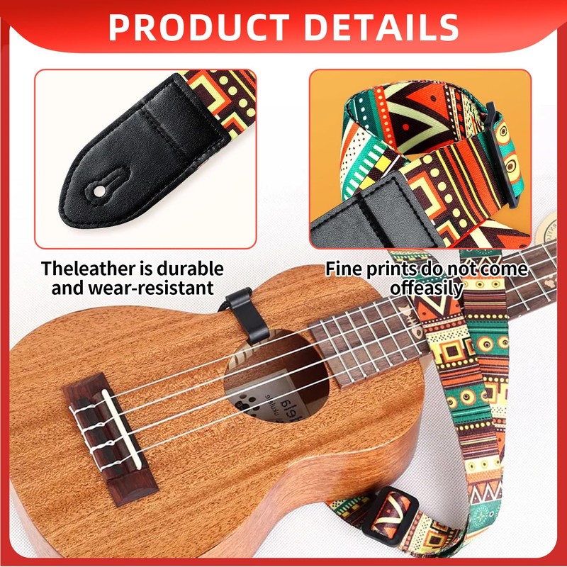 Krysel Guitar Strap – 5cm Wide Adjustable Guitar Strap for