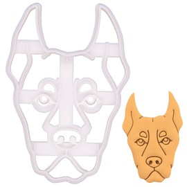 Doberman Pinscher Face Cookie Cutter, 1 Piece - Bakerlogy
