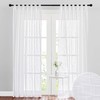 RYB HOME White Sheer Curtains for Living Room Privacy Semi