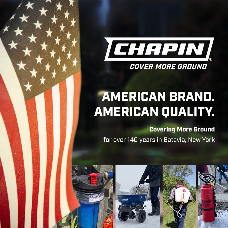 CHAPIN 4697: Industrial High Flow Firefighter Style Garden Hose Nozzle,