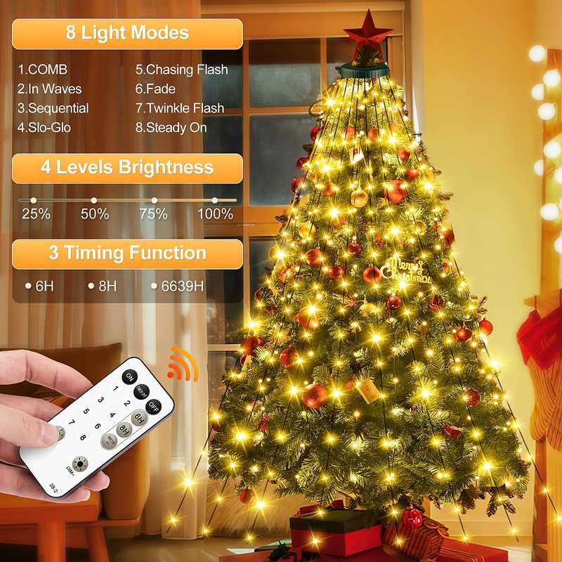 Fairy Lights Christmas Tree Indoor Outdoor 3.0 m 16 Strands
