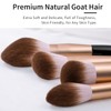 Elegant Natural Goat Hair Make Up Brush Set with Gift