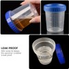 Mipcase Specimen Cups With Lids - 25pcs 120ml Urine Cups