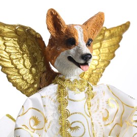 Corgi Angel Christmas Tree Topper (Pembroke)