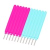 UPIQNG 10pcs Paper Quilling Tools - Blue & Rosy Red