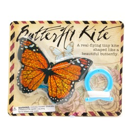 House of Marbles Mini Butterfly Kite for Children, Real-Flying 15 cm Pocket Kite with 6 m Flying Line, Assorted Colour Outdoor Toy for Beach, Park and Stocking Filler
