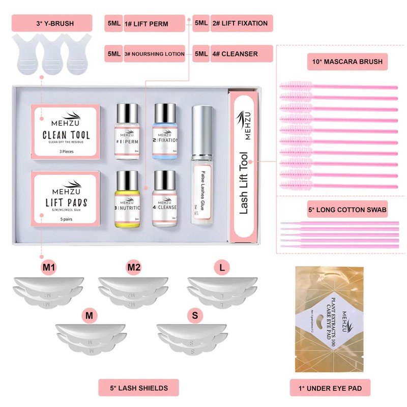 Lash Lift Kit - Eyelash Perm Kit with Upgraded Glue,