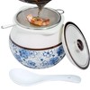 Caylielam 24oz Bacon Grease Saver with Handle and Strainer, Ceramic