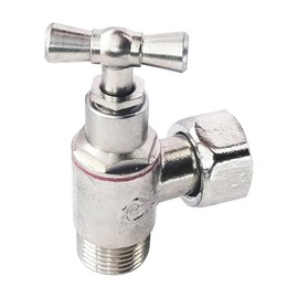 SOMATHERM Robinet WC - Équerre a presse-étoupe - En laiton - Type nickeléØ 3/8'