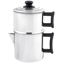 Lindy's Stainless Steel 10 Cup Drip Coffee Maker, Stovetop Coffee maker, Coffee Pot