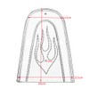 New Black Leather Frame Rear Fender Bib Cover Cushion Fit