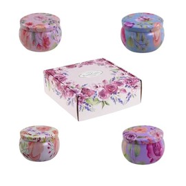 Woodside Home Living Floral Scented Candles Gift Set - 4 Fragrances