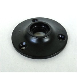 Small Door Rosette of Cast Iron great for porcelain black base hardware renovators supplies