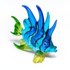 ZOOCRAFT Handcrafted Blue Glass Fish Figurine Exquisite Hand Blown Aquarium