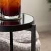 Kate and Laurel Aguilar Modern Mirrored Round Drink Table, 9