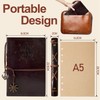 Joy & Inspiration PU Leather Notebook A5 Dark Brown Refillable