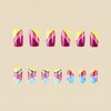 Square Press on Nails Medium Length Cute Fake Nails with