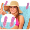 PERFORMORE Flip Flop Beach Towel Clips (Pink), 2-Pack, Portable Towel