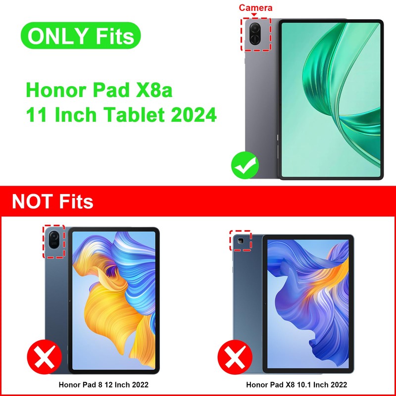 Fintie Case for Honor Pad X8a 11 Inch 2024, Multi-Angle